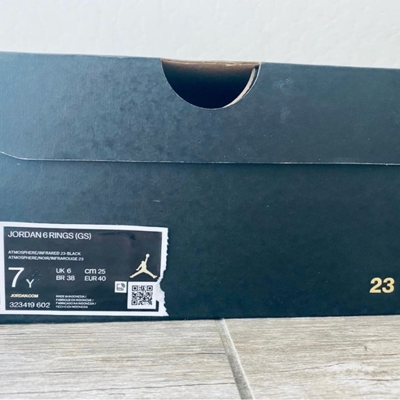 Jordan’s 6 Rings Atmosphere pink shoes Youth size 7 - Picture 5 of 5